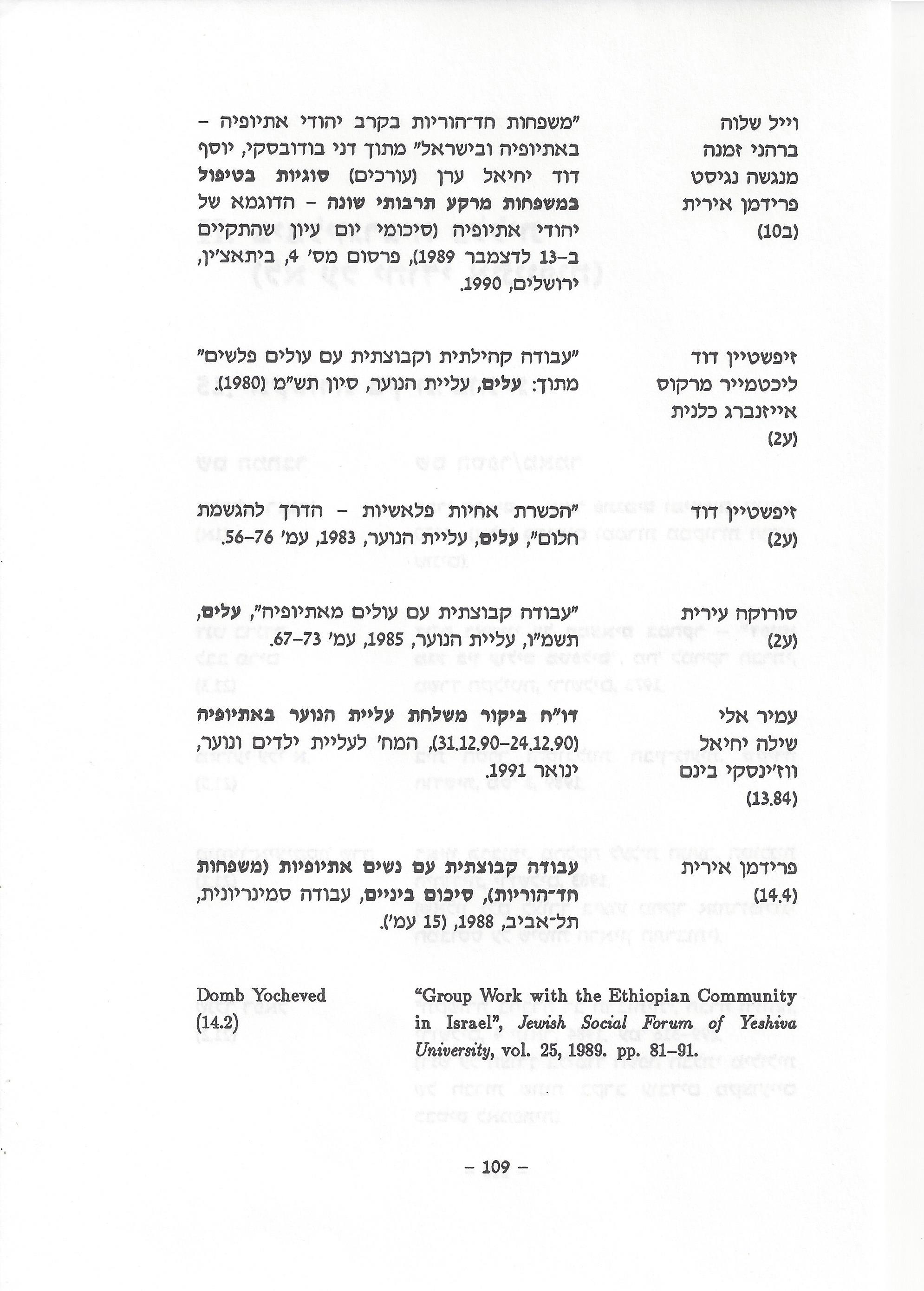 ביבליוגרפיה, ליקטו וערכו דני בודובסקי, יוסף דוד, יחיאל ערן